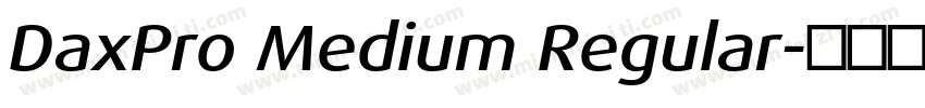 DaxPro Medium Regular字体转换